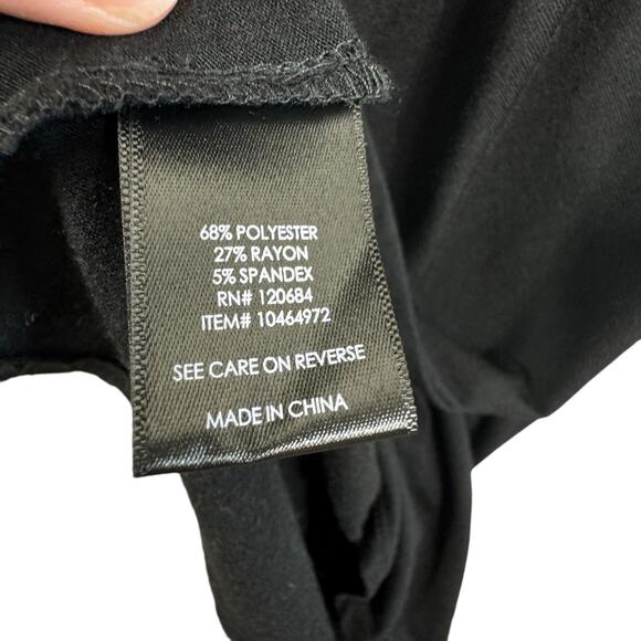 Torrid Black Lightweight Cap Sleeve Round Neck Midi T-Shirt Dress Plus Size 1X - Picture 6 of 7